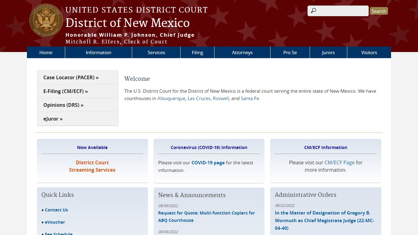 District of New Mexico | United States District Court